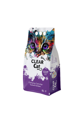 Clear Cat Blanco Лаванда, Комкуючий бентонітовий наповнювач для котячого туалету