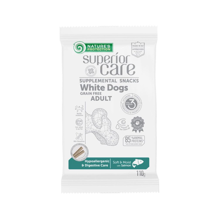 Nature's Protection Superior Care White Dogs Hypoallergenic & Digestive Care Ласощі для собак