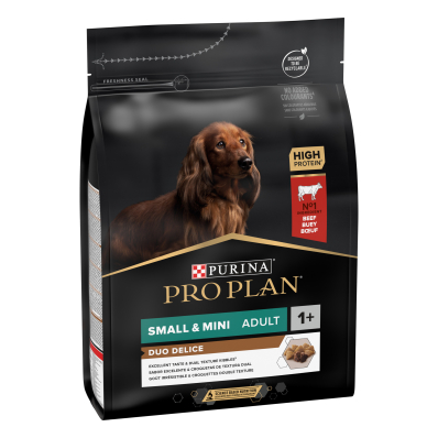 Pro Plan Duo Delice Adult Small & Mini Beef Cухий корм з яловичиною для дорослих собак малих і карликових порід