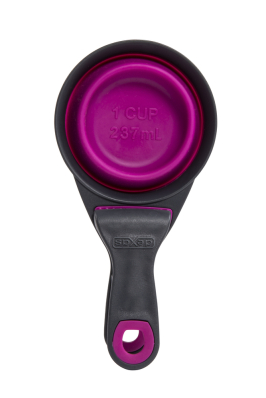 Dexas Collapsible KlipScoop Мірний стакан складний на кліпсі 240 мл, пурпурний