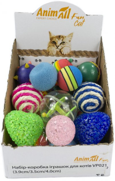 AnimAll Fun Cat Набір-коробка іграшок для котів, 30 шт