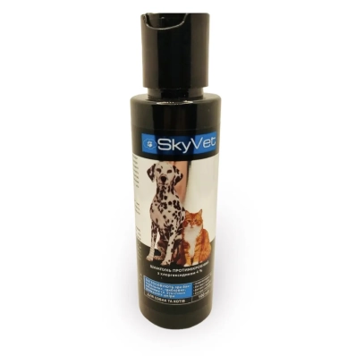 SkyVet Шампунь для кошек и собак, противомикробный с хлоргексидином