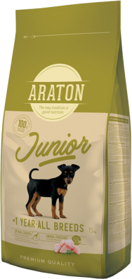 Araton JUNIOR All Breeds Сухий корм з м'ясом птиці для цуценят