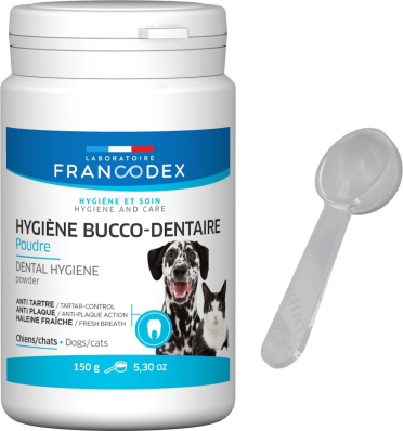 Francodex Laboratoire Power Toothpaste Dog Cat Харчова добавка у вигляді порошку для підтримання здоров'я зубів
