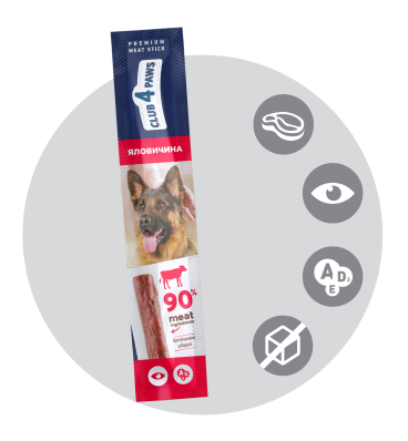 Club 4 Paws Premium М'ясна паличка з яловичиною
