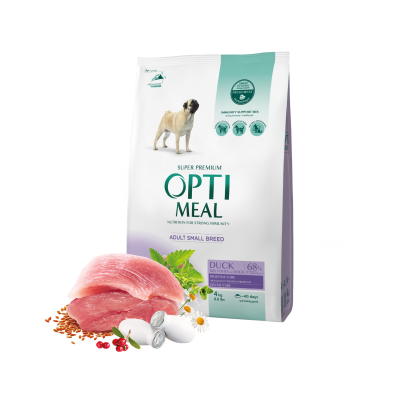 Optimeal Adult Dog Small Breed Duck Сухий корм для дорослих собак малих порід — качка