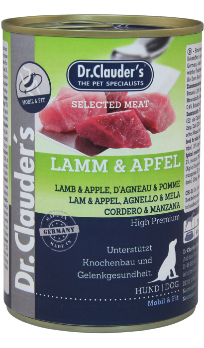 Dr.Clauder's Selected Meat Lamb & Apple консервований корм з ягням та яблуком для собак усіх порід