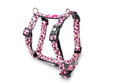 Max & Molly Urban Pets H-Harness Leopard Pink Шлея для собак рожевого кольору