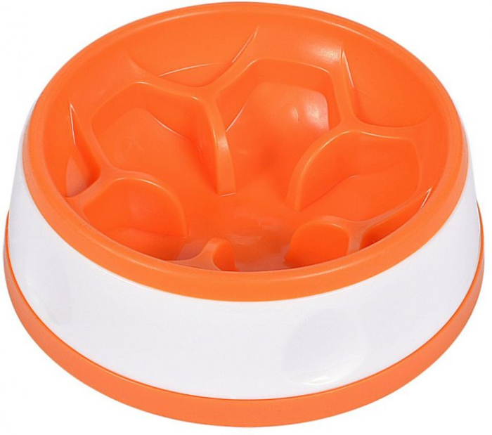AnimAll Миска-квітка для повільного годування, помаранчева