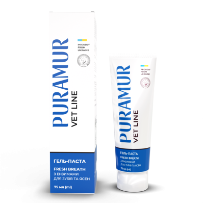 Puramur Fresh Breath Гель-паста з ензимами для зубів та ясен