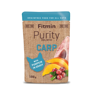 Fitmin cat Purity pouch Вологий корм для котів з коропом та гарбузом