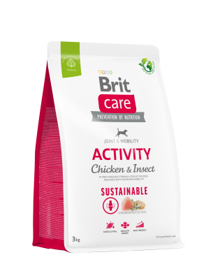 Brit Care Dog Sustainable Activity Сухий корм для собак з підвищеною активністю з куркою та комахами