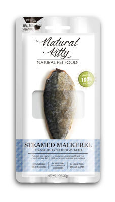 Natural Kitty Original Series Steamed Mackerel Ласощі для котів та собак у вигляді шматочків скумбрії