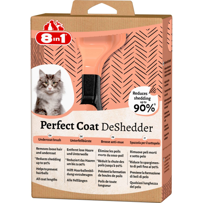 8in1 Perfect Coat DeShedder Дешедер для котів