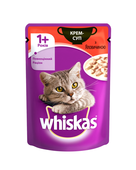 Whiskas Крем-суп з яловичиною