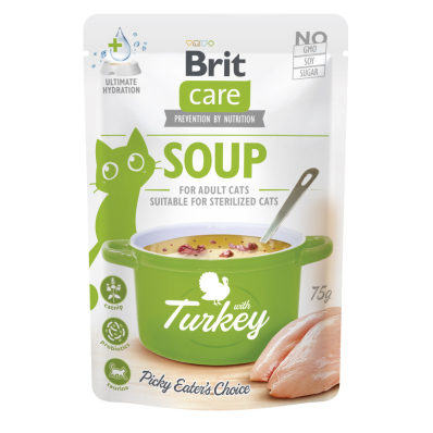 Brit Care Soup with Turkey Беззерновий вологий корм з індичкою для дорослих котів