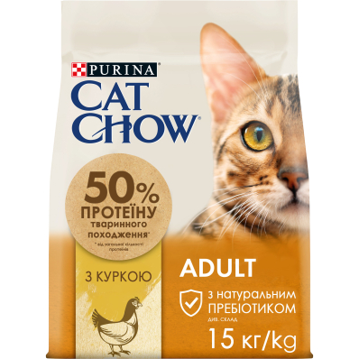Cat Chow Adult Chicken Сухий корм для дорослих котів, з куркою