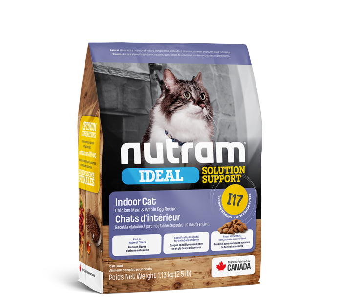 Nutram I17 Ideal Solution Support Indoor Cat - сухой корм для привередливых кошек, содержащихся в домашних условиях