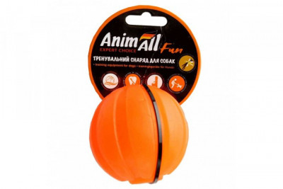 AnimAll Fun Іграшка для собак, тренувальний м'яч, помаранчевий