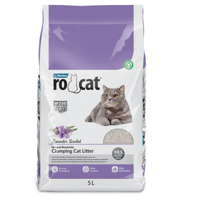 RoCat Cat Litter Lavender Бентонітовий наповнювач для котячого туалету з ароматом лаванди