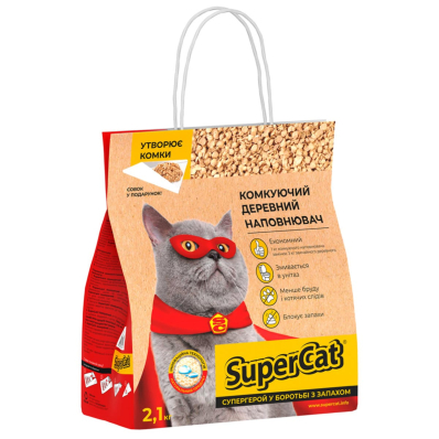 Collar SuperCat Наповнювач для котячого туалету, комкуючий