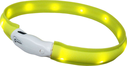 Nobby LED Visible Wide Collar Силіконовий світлодіодний нашийник для собак, жовтий