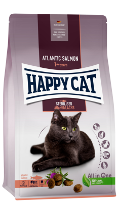 Happy Cat Sterilised Atlantik-Lachs Сухой корм с атлантическим лососем для стерилизованных кошек