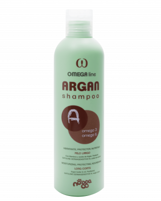 Nogga Omega Argan shampoo- высокопитательный шампунь с маслом арганы для длинношерстных пород.