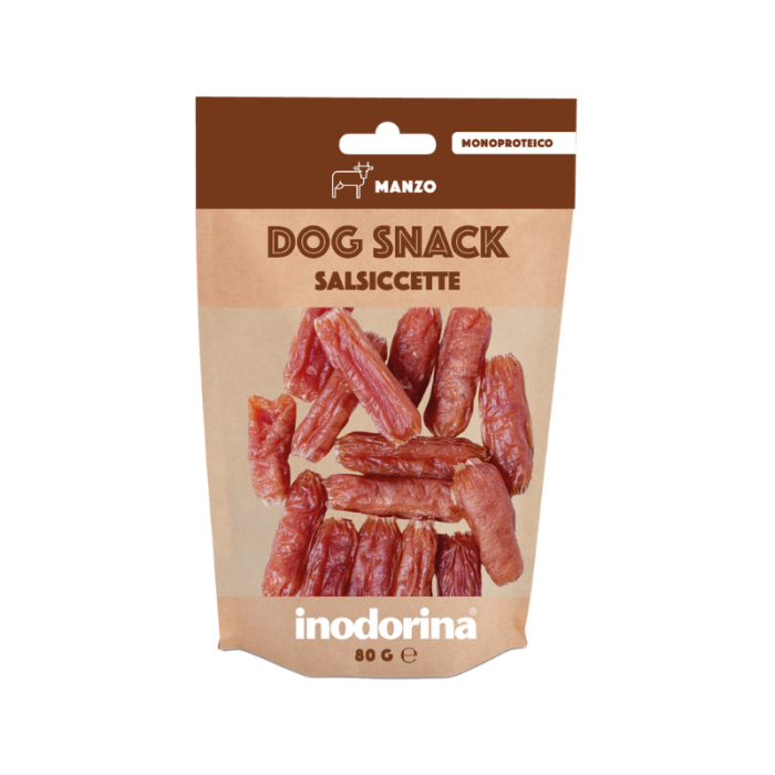 Inodorina Dog snack salsiccette manzo Ласощі для собак яловичі ковбаски