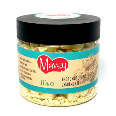 Mavsy Ласощі для собак та котів з сублімованим кисломолочним сиром