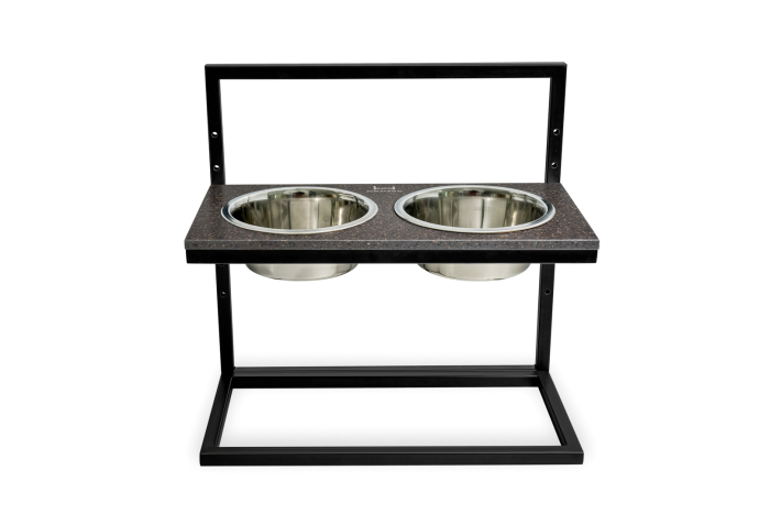 Harley and Cho Lift Brown Stone + Black Миски на підставці з регульованою висотою