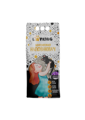 Lapking Бентонітовий наповнювач з ароматом лаванди для котячого туалету