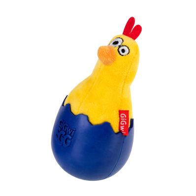 Collar GiGwi Basic Іграшка для собак, Курча-неваляшка з пищалки