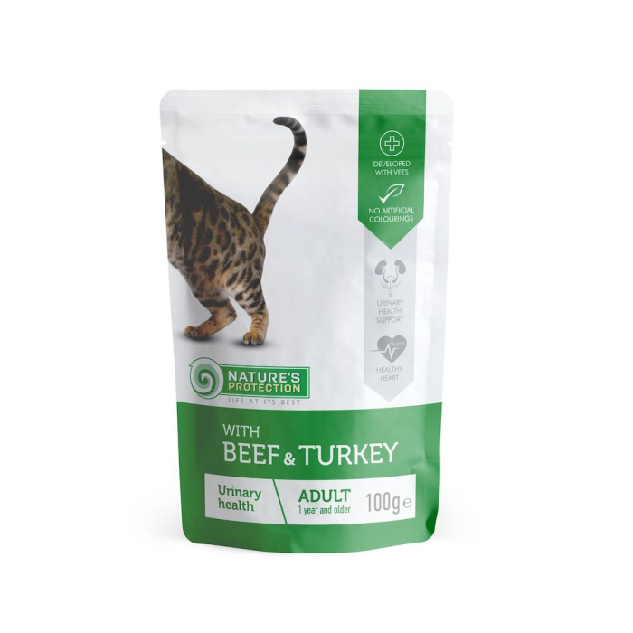 Nature's Protection Cat Urinary Health with Beef & Turkey Влажный корм для котов
