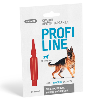 ProVet PROFILINE - Краплі протипаразитарні для собак (від 20 до 40 кг)