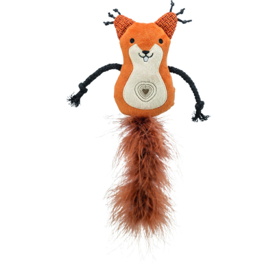 Trixie Іграшка Білка з пір'ям і котячою м'ятою для котів