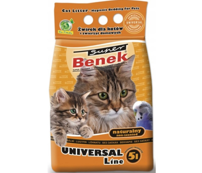 Super Benek Бентонітовий Універсальний наповнювач для котячого туалету - натуральний