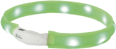 Nobby LED Visible Wide Collar Силіконовий світлодіодний нашийник для собак, салатовий
