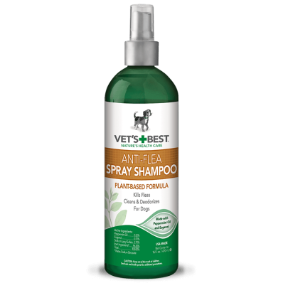 VET'S BEST Anti-Flea Easy Spray Shampoo - шампунь-спрей від бліх для собак