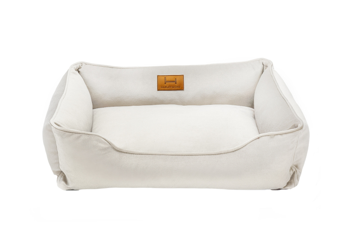 Harley and Cho Dreamer Velur White Vanilla Лежак для собак і котів