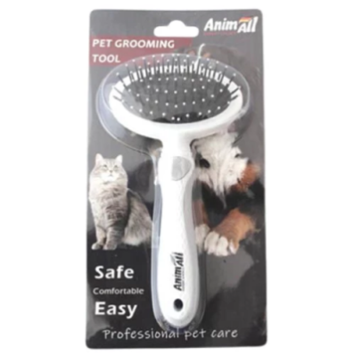 AnimAll Groom Масажна щітка для тварин, сіра
