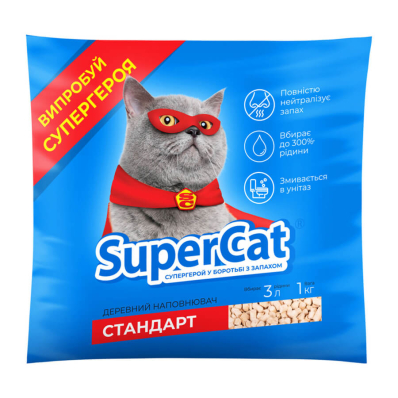 Collar SuperCat Наповнювач для котячого туалету, стандарт (синій)