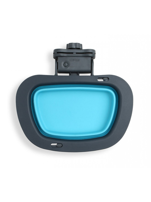 Dexas Collapsible Kennel Bowl - Миска складна з кріпленням на клітку для собак та котів, 600 мл, блакитна