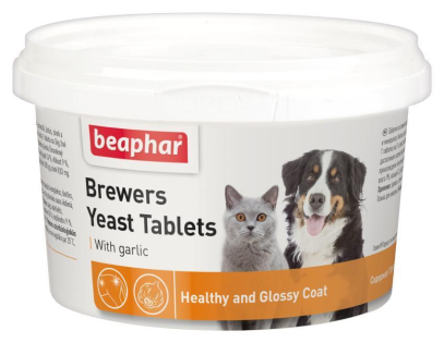 Beaphar Brewers Yeast Tablets Пивні дріжджі з часником в формі таблеток для котів і собак