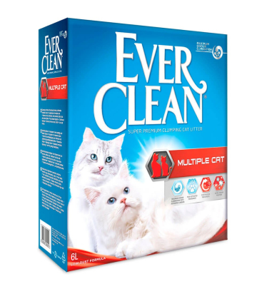 Ever Clean Multiple Cat - комкуючий наповнювач для котячих туалетів