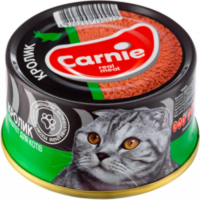 Carnie Паштет для дорослих котів м'ясний, з кроликом