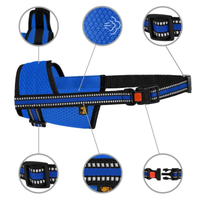 Bronzedog Mesh Універсальний намордник для собак, синій