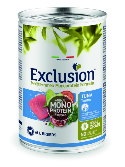 Exclusion Noble Grain Adult Tuna All Breeds - консервований корм з тунцем для дорослих собак всіх порід