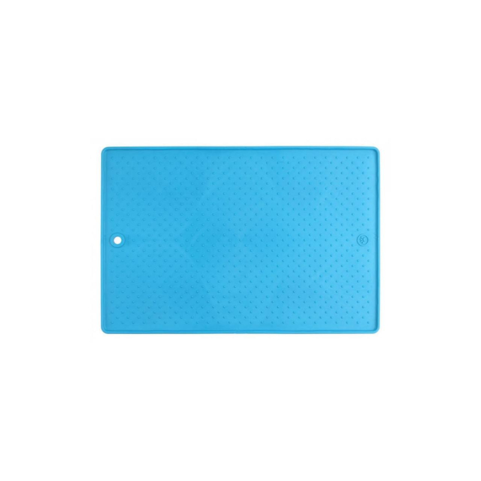 Dexas Pet Bowl Grippmat - Килимок антиковзаючий під миску, для собак і котів 33х48 см, блакитний