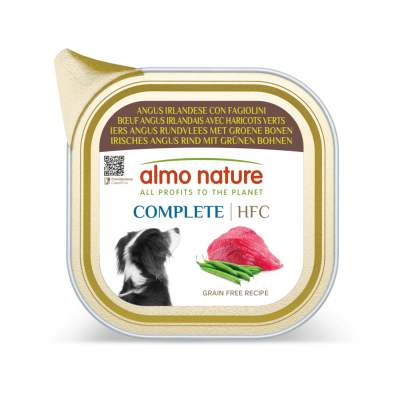 Almo Nature HFC Dog Complete Паштет з ірландською яловичиною ангус і зеленою квасолею для собак